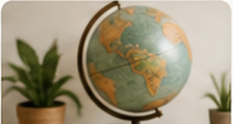 Globe for geography learning